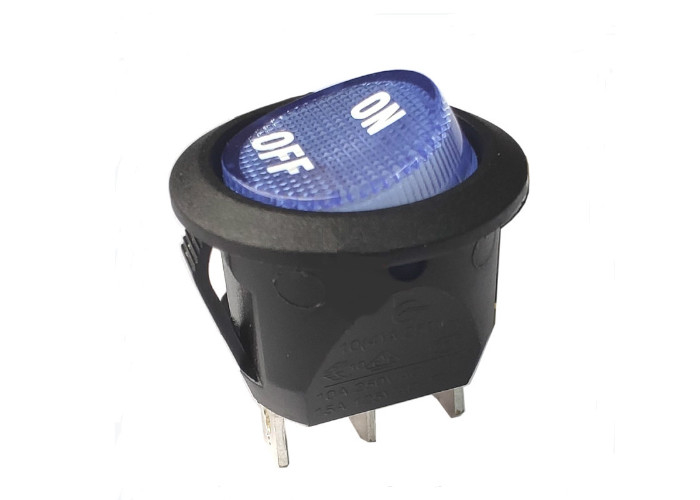 Printer Switch RC Series Circular Boat Shaped Rocker Switch With Lights