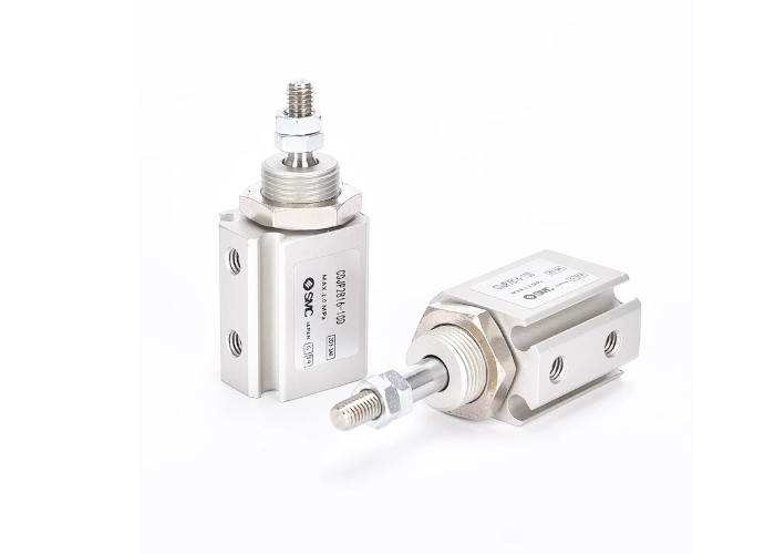 Compact Pin Cylinder for Tight Spaces Auto Return Spring Action Work Pressure 0.05-1.0